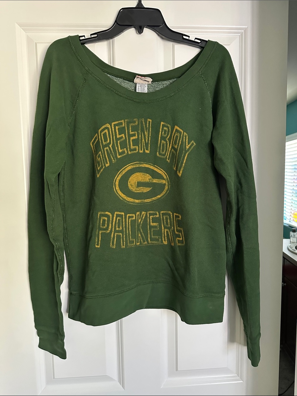 Greenbay Packers wide neck sweatshirt